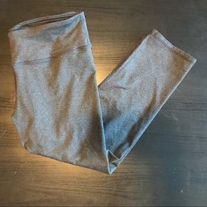 Fabletics Charcoal Crop Leggings - Size 6